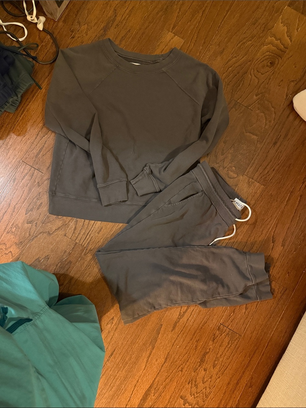 MATE the Label Charcoal Gray Sweatshirt & Jogger Set